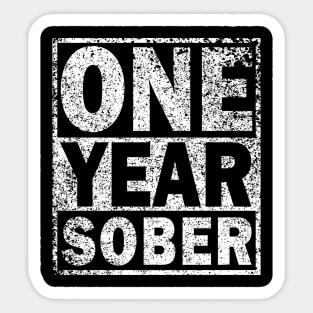 One Year Sober Sticker